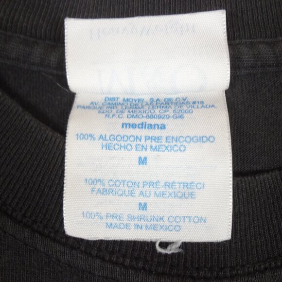 VINTAGE - NIRVANA MUDDY BANKS WISHKAH BLACK MEDIUM T-SHIRT L202 (HOLES C PICS) - Picture 3 of 13